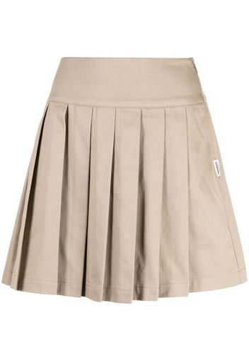 CHOCOOLATE pleated cotton-blend skirt - Marrone