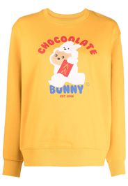 CHOCOOLATE Chocolate Bunny print sweatshirt - Giallo