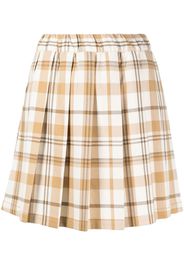 CHOCOOLATE Minigonna svasata tartan - Marrone