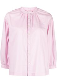 CHOCOOLATE embroidered-logo cotton blouse - Rosa