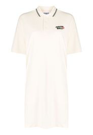 CHOCOOLATE embroidered-logo cotton polo dress - Toni neutri