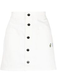 CHOCOOLATE high-waisted A-line denim skirt - Bianco