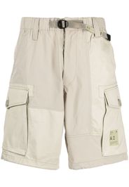 CHOCOOLATE logo-patch belted cargo shorts - Marrone