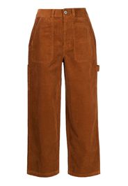 CHOCOOLATE Pantaloni dritti a coste - Marrone