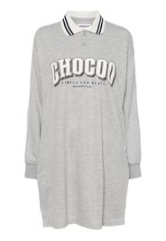 CHOCOOLATE logo-print sweatshirt dress - Grigio