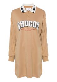 CHOCOOLATE logo-print sweatshirt dress - Marrone