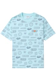 CHOCOOLATE graphic-print cotton sweatshirt - Blu