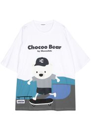 CHOCOOLATE T-shirt con stampa Teddy Bear - Bianco