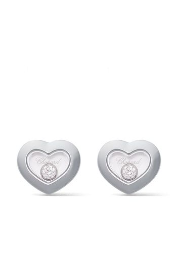 Orecchini a bottone ‘Happy Diamonds Icons’ in oro bianco 18kt