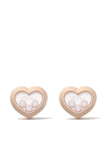 Orecchini a bottone ‘Happy Diamonds Icons’ in oro rosa 18kt