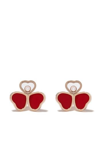 Orecchini Happy Hearts in oro rosa 18kt e diamanti