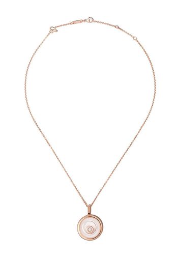 ”Collana con pendente Happy Spirit in diamanti, oro rosa e bianco 18kt ”