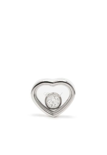 Chopard Orecchino a bottone My Happy Heart in oro bianco 18kt con diamante - Argento