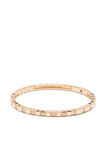 Chopard Bracciale rigido Ice Cube grande in oro rosa 18kt con diamanti