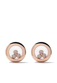 Orecchini a bottone ‘Happy Diamonds Icons’ in oro rosa 18kt