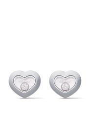 Orecchini a bottone ‘Happy Diamonds Icons’ in oro bianco 18kt