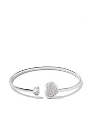 Bangle ‘Happy Hearts’ in oro bianco 18kt e diamanti