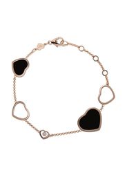 Bracciale ‘Happy Hearts’ in oro rosa 18kt, madre perla e diamanti