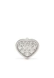 Chopard Orecchino a bottone My Happy Heart in oro bianco 18kt con diamante - Argento