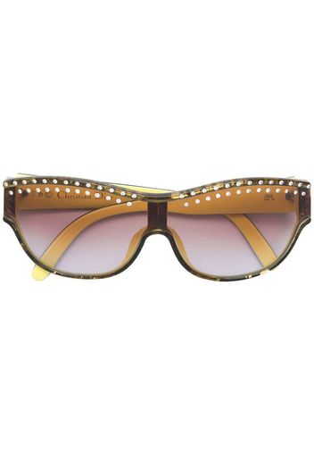 cat eye crystal embellished sunglasses