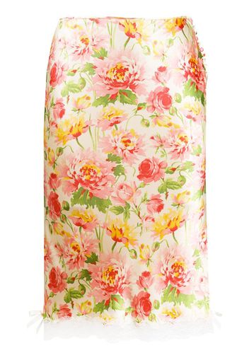 2003 floral silk skirt