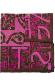 Christian Lacroix Pre-Owned 2000s abstract-print silk scarf - Marrone