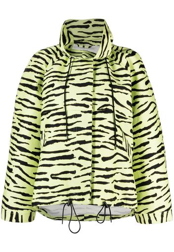 Christian Wijnants Jonis zebra-print parka - Giallo