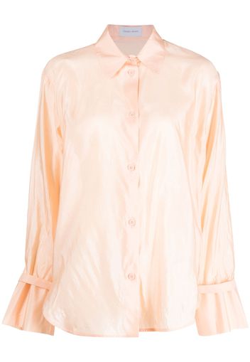 Christian Wijnants cuff strap silk shirt - Toni neutri