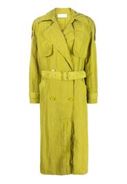 Christian Wijnants Trench midi Jushu con cintura - Verde