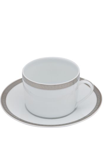 Christofle Malmaison Platine coffee cup and saucer - Bianco
