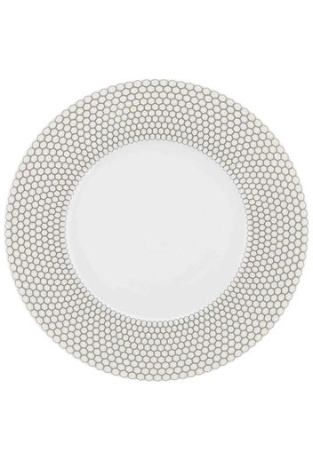 Christofle Madison porcelain dessert plate - GREY