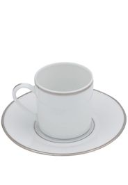 Christofle Set tazzina con piattino Gilded Demitasse - Bianco