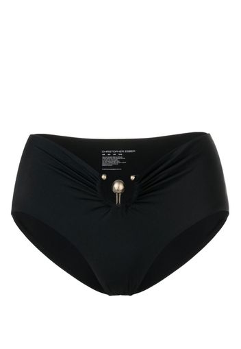 Christopher Esber ring-embellishment bikini bottoms - Nero