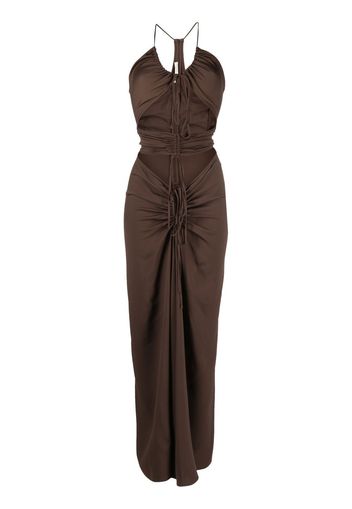 Christopher Esber Abito midi con dettaglio cut-out - Marrone