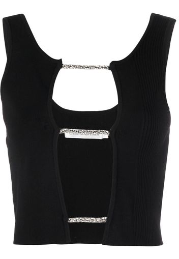 Christopher Esber cut-out knitted tank top - Nero