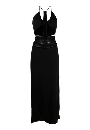 Christopher Esber tulle-panel cut-out dress - Nero