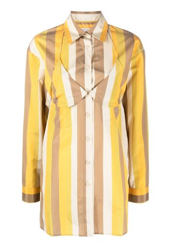 Christopher Esber long-sleeve striped blouse - Giallo