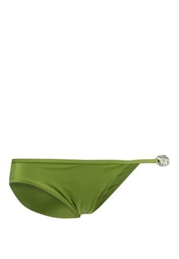 Christopher Esber Slip bikini Crystal Strap - Verde