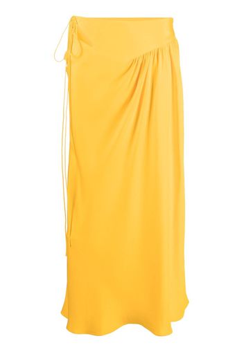 Christopher Esber Triqueta gathered maxi skirt - Arancione