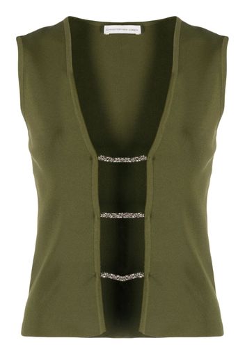 Christopher Esber Crystalline lattice-detail top - Verde