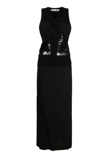 Christopher Esber Semblance tulle overlay maxi dress - Nero