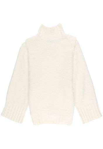 Christopher Esber Escapee layered high-neck jumper - Toni neutri