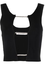 Christopher Esber cut-out knitted tank top - Nero