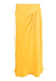 Christopher Esber Triqueta gathered maxi skirt - Arancione