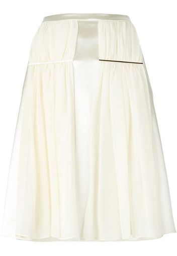 ruched detail skirt