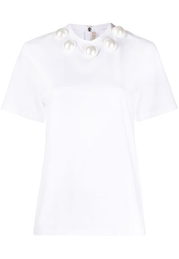 Christopher Kane T-shirt con decorazione - Bianco