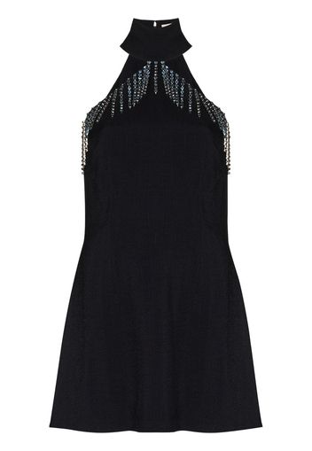 Christopher Kane cutout linen mini dress - Blu