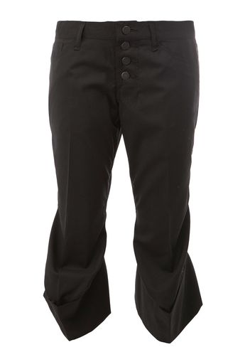 Christopher Nemeth flared hem cropped trousers - Nero