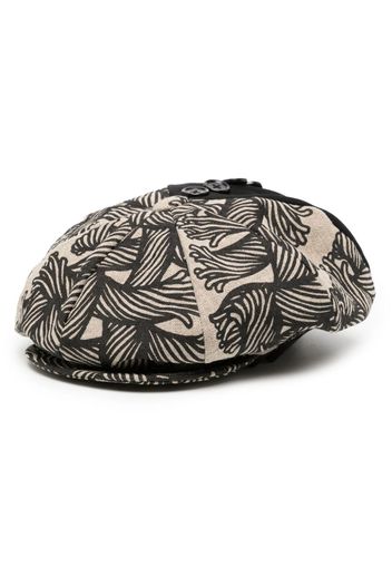 Christopher Nemeth Rope-print linen cap - Toni neutri