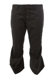 Christopher Nemeth flared hem cropped trousers - Nero